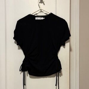 Proenza Schouler fitted baby T with side cut outs